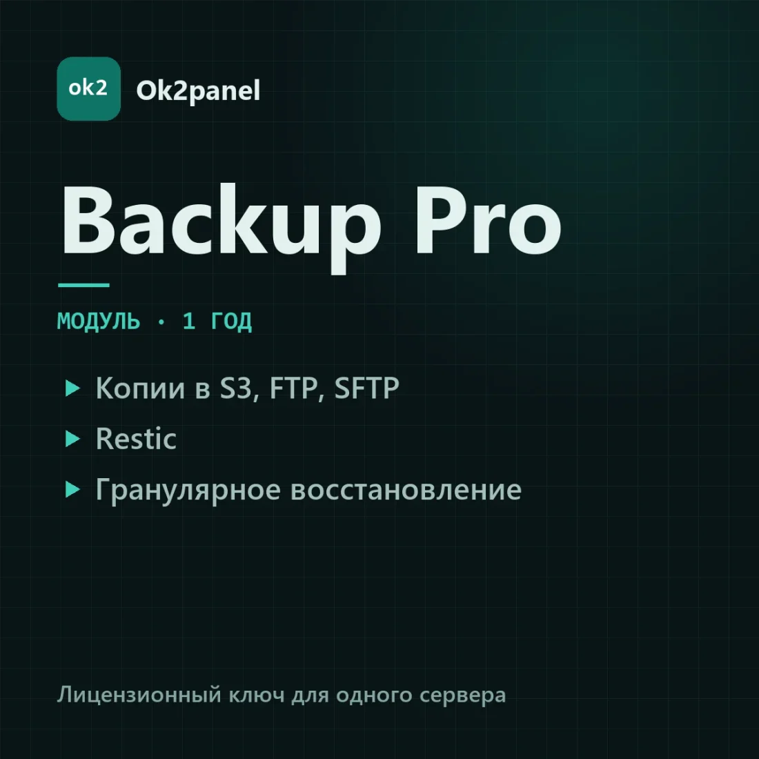 Ok2panel backup-pro